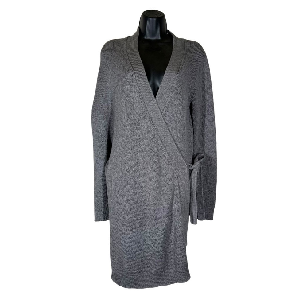 TSE Knit Asymmetrical Wrap Cardigan Size Medium